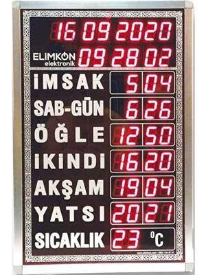 Ravéon Duvar Saati Dijital Büyük Imsakiye ve Ezan Vakitli Cami Saati, Vakitmatik Özelliği