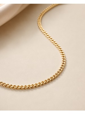 Sarezza Gold Altın Gurmet Zincir Kolye 45 cm
