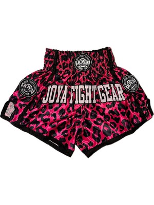 Empressco Kick Boks Muay Thai Şortu Pembe Leopar Desenli