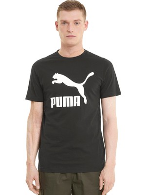 Puma Classics Logo Tee Erkek Siyah Günlük Stil Tişört 53008801