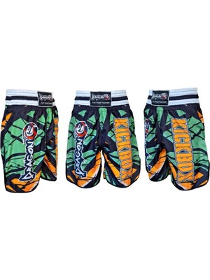 Empressco KB245 Kick Boks Şortu Kick Boxing Antrenman Şortu Dijital Baskılı Desenli Şort
