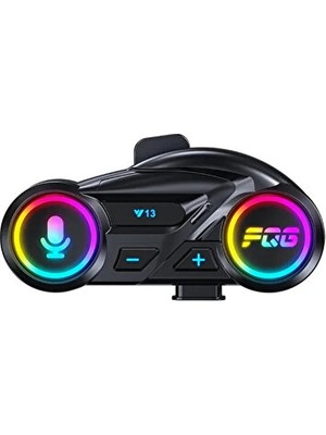 Ravéon Intercom Motosiklet Interkom Kulaklık - Rgb Işık ve Bluetooth 5.3 Özelliğiyle Güçlü