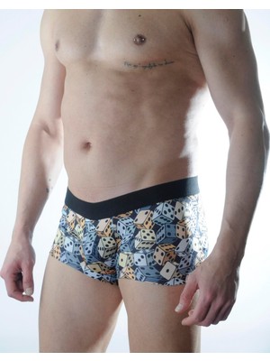 Ava Style Erkek Zar Desenli Boxer Ava