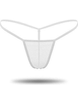 Ava Style Beyaz Transparan Tül Tanga BRF0368 Ava