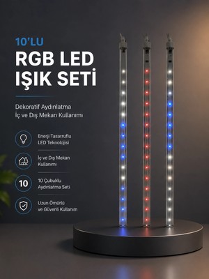 Eco Lounge Kayan Yıldız Efektli Rgb LED Işık Seti Iç ve Dış Mekan Kullanımı