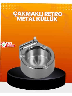 Astraltech Küllük ve Çakmak Birleşik Set Paslanmaz Çelik Gövde