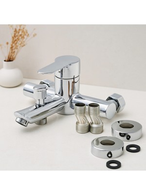 Aesco Krom Aç-Kapa Banyo Bataryası KTX-2640