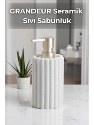 Empressco Grandeur Seramik Sıvı Sabunluk Ekru