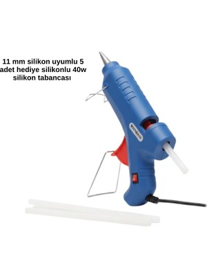 Belle Fusion Mey Ithalat® Sıcak Mum Tabancası 40W 5 Silikon Hediyeli Kolay ve Hızlı Yapıştırma Yeni Nesil