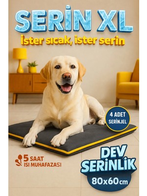 Empressco Serin Xl (80X60CM) - 4 Mevsim Kedi/ Köpek Matı, Sıcak Veya Soğuk Kullanılabilen Minder Yatak