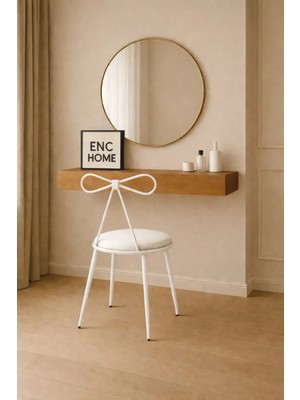 Empressco Beyaz Fiyonk Sandalye