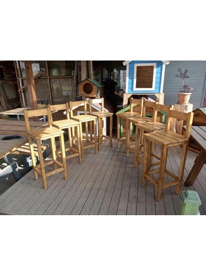 Empressco Ahşap Bar Sandalyesi