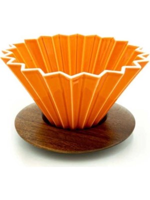 Empressco Epinox Ahşap Standlı Dripper Turuncu
