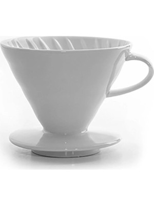 Empressco V60 02 Seramik Kahve Demleme Ekipmanı (Beyaz) Ceramic Coffee Dripper V60 02 (White)
