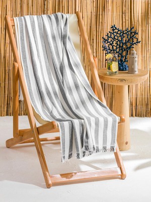 Lc Waikiki Yeni Sezon Çizgili Plaj Havlusu 90X160 cm