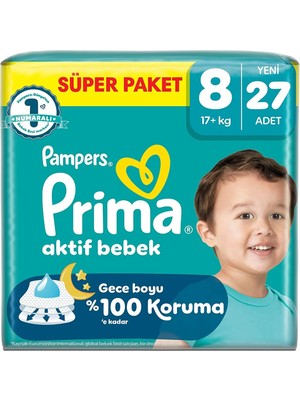 Prima Aktif Bebek 8 Beden, 27 Adet