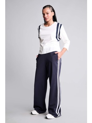 DeFacto Pamuklu Straight Fit Cepli Standart Paça Standart Boy Lacivert Pantolon I3167AX26AU