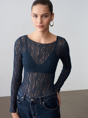 Eskişehir Mağazacılık 32764 Dilvin Dantel Top Bluz