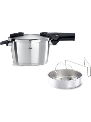 Fissler Vitaquick Premium Düdüklü Tencere 6 L + Buharda Pişirme Aparatı