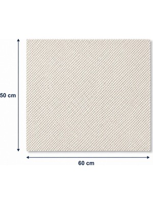 Nurteks Kaydırmaz Halı Altı Zemin Matı 50X60 cm Kesilebilir Dolap Çekmece Raf Koruyucu (Beyaz/siyah)