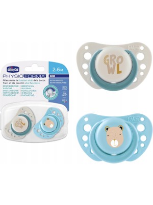 Chicco Physioforma Air 2'li Silikon Emzik 2-6 Ay Erkek Çok Renkli Lateks Özellikli