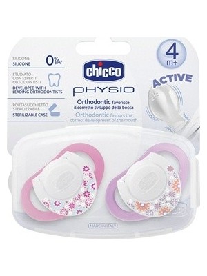 Chicco Emzik Physio Pembe Silikon 4m+ 2'li