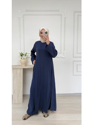 Salisburys Molly Nelly Kadın Yırtmaçlı Tunik Muslin Pantolon Takım