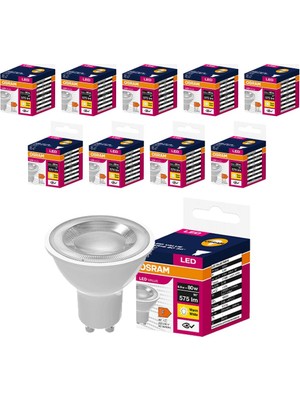 Osram LED Value PAR16 6.9W 2700K 80CRI GU10 Sıcak Beyaz Ampul 10 Adet
