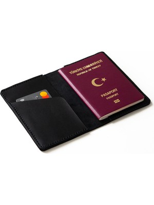 Mimas Design Hakiki Deri Pasaport Kılıfı