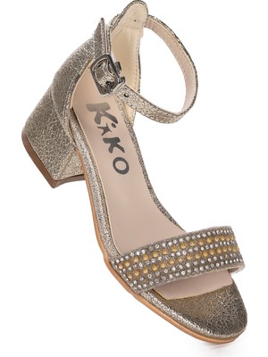 Kiko Kids Elinor Çatlak Günlük Kız Çocuk 3 Cm Topuklu Sandalet Abiye Ayakkabı