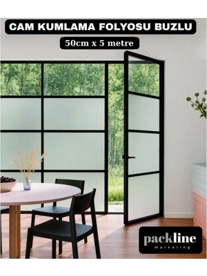 Packline Marketing Cam Kumlama Folyosu Buzlu Cam Filmi 50 Cm x 5 Metre
