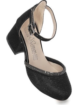Kiko Kids Ressa Çupra Taşlı Kız Çocuk 5 Cm Topuklu Sandalet Abiye Ayakkabı