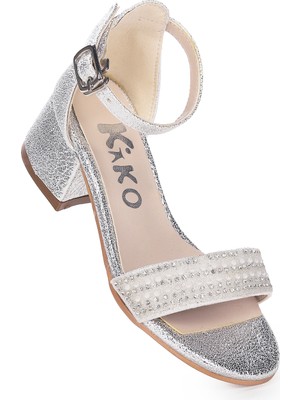 Kiko Kids Elinor Çatlak Günlük Kız Çocuk 3 Cm Topuklu Sandalet Abiye Ayakkabı