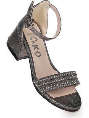 Kiko Kids Elinor Çatlak Günlük Kız Çocuk 3 Cm Topuklu Sandalet Abiye Ayakkabı