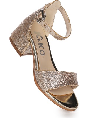 Kiko Kids Alexa Günlük Kız Çocuk 4 Cm Topuklu Sandalet Abiye Ayakkabı