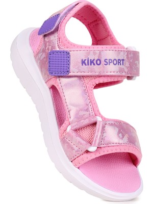 Kiko Kids Minuf Hologram Cırtlı Kız Çocuk Sandalet Ayakkabı
