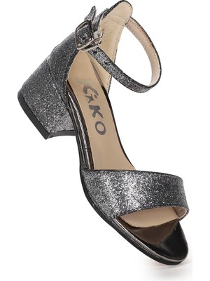 Kiko Kids Alexa Günlük Kız Çocuk 4 Cm Topuklu Sandalet Abiye Ayakkabı