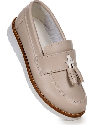 Kiko Kids Papyonlu Erkek Çocuk Okul Sünnet Ayakkabısı 184 Cilt Krem