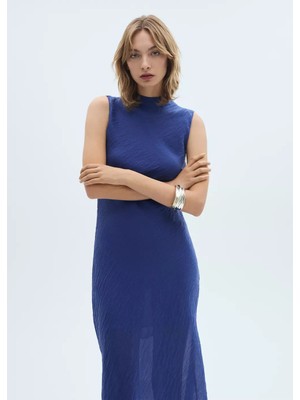 Mango Lyocell Midi Elbise