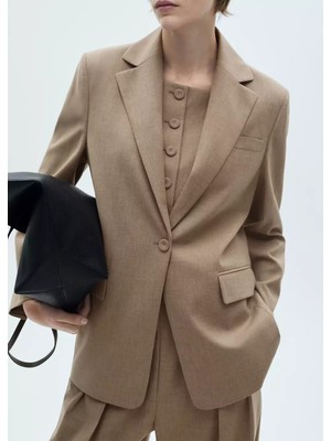 Mango Yün Kumaş Blazer Ceket