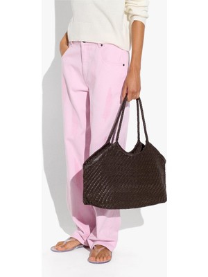 Parfois Kadın Örgü Deri Shopper Çanta