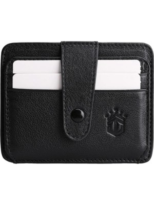 Ancora Leather Hakiki Deri Çıtçıtlı-Para Bölmeli Kartlık-26209