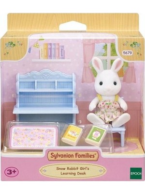 Sylvanian Families Kar Tavşan Kız ve Çalışma Masası 5679