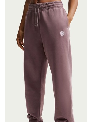 Nike Sportswear Phoenix Fleece Oversize Fit Hibrid Mid Rise Jogger Kadın Eşofman Altı Mor
