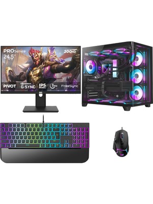 Dragos DRX7939 Ryzen 7 5700X 32GB Ram 1tb M2 Nvme SSD 16GB RTX5060TI 24.5 Inç 200Hz Oem Paket