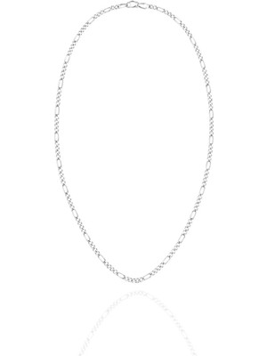 Servi 925 Ayar Gümüş 2 mm Figaro Zincir Kolye 55 cm
