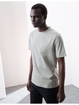 Marks & Spencer Pure Supima® Slim Fit Premium Pamuklu T‑Shirt