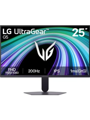 Lg 25'' 25G523B-B Ultragear G5 1ms (Gtg) 200Hz (2xhdmı+Dp) HDR10 G-Sync Freesync IPS Panel Fhd Oyun Monitörü