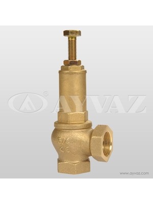Ayvaz Emniyet Ventili Yaylı Ayarlı Sarı  3/4'' SV-254