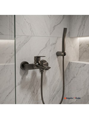 Kale Tandem Fırçalanmış Nikel Banyo Bataryası